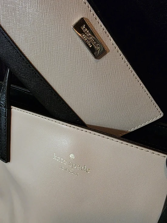 kate spade Two-Tone Black & Blush Tanya Tote with Slim Wallet ***Bundle*** - Picture 5 of 16
